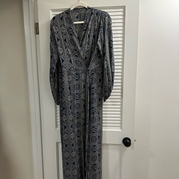 NAT by Natalie Martin for Anthropologie Deep-V Wrap Dress - Picture 6 of 8